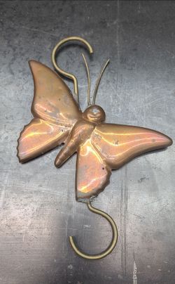 Cute Copper And Brass Butterfly Hook