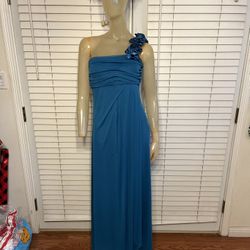 1 Strap Blue Dress Size Large
