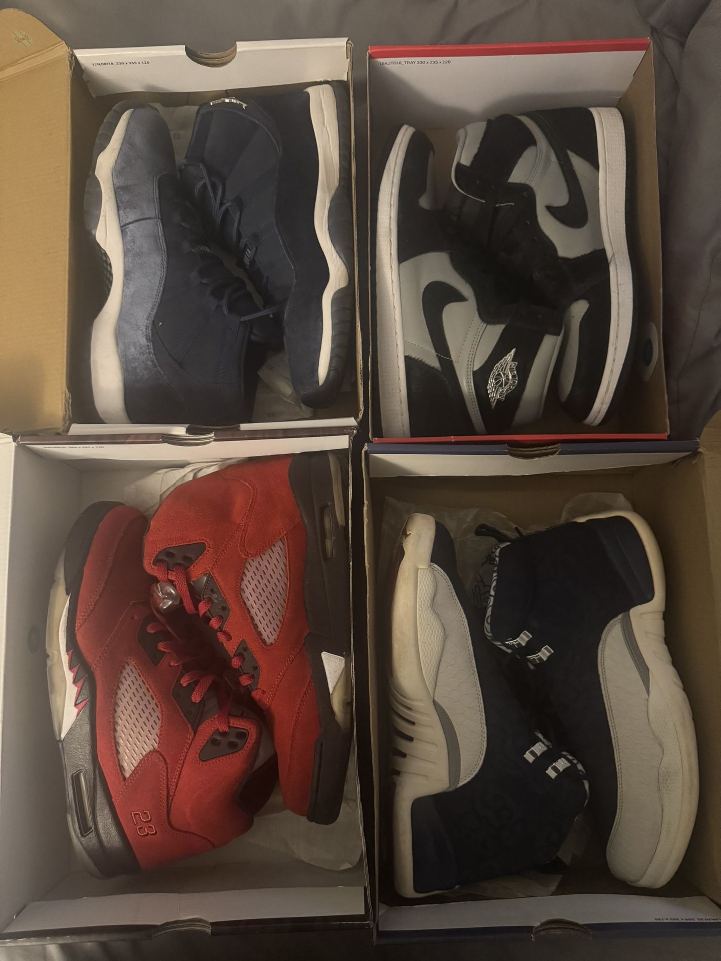 ALL MEN SIZE JORDANS. 500 FOR ALL. OBO. RATHER NOT SELL SEPARATELY.