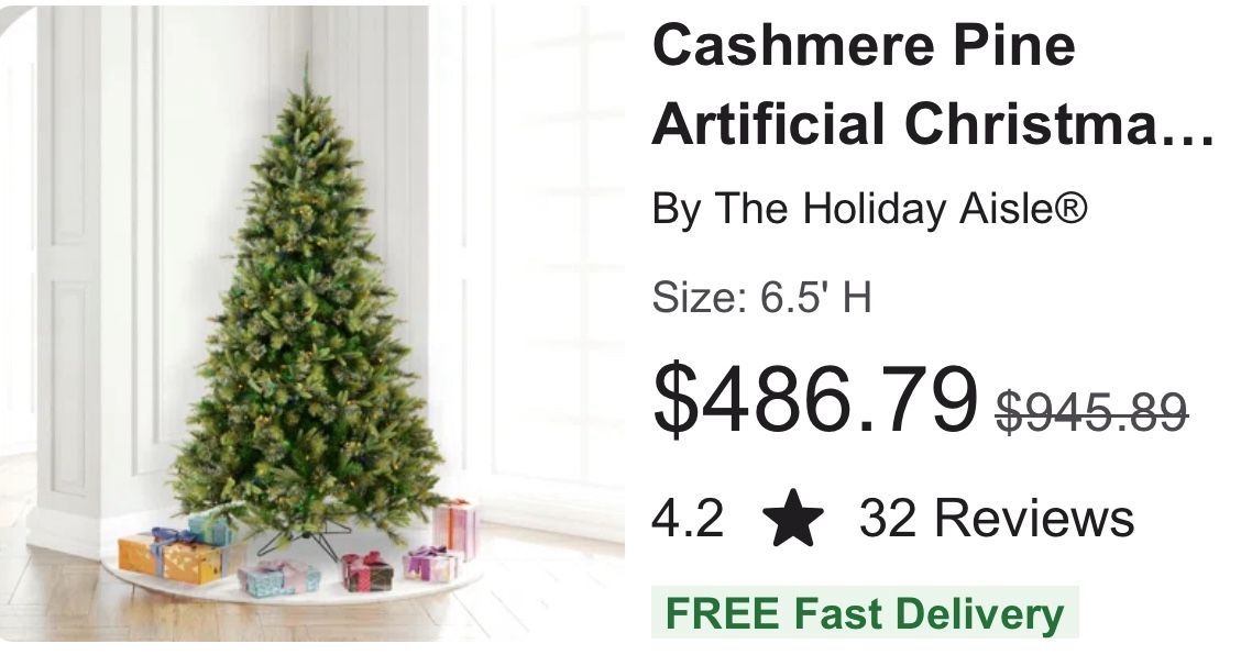 Christmas Tree Cashmere