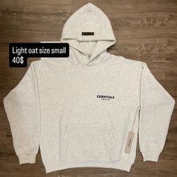 Essentials Hoodie Light Oat