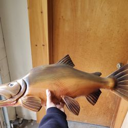 Wooden Hand Made Fish