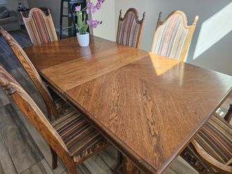 large table and chairs
