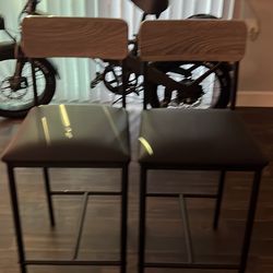 2 barley Used Stools 