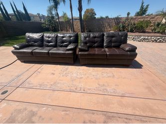 Vinyl couch set