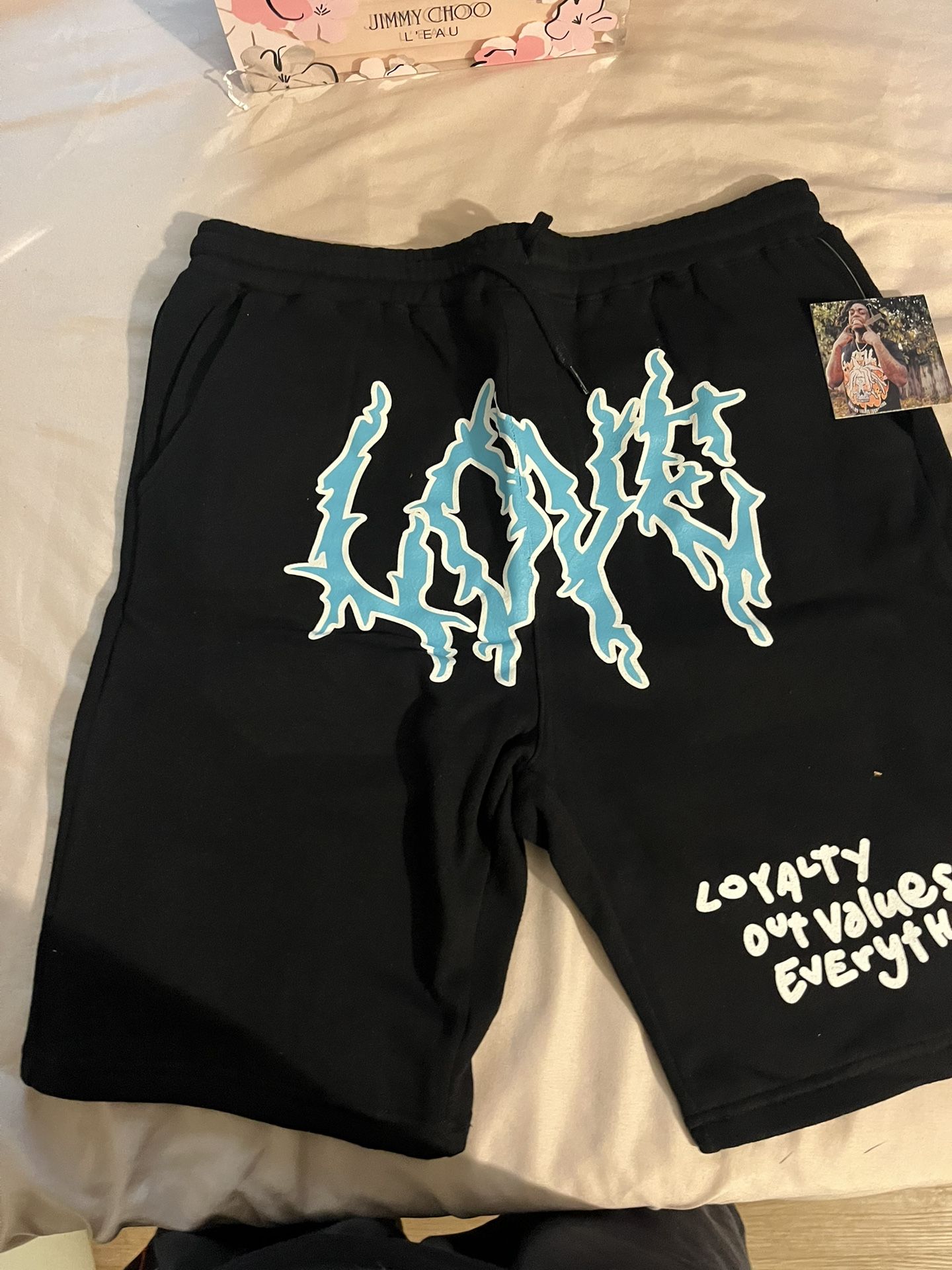 Large Kodak Black Love Shorts