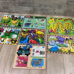 Melissa And Doug Toddler Wooden Puzzles 