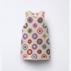Zara Toddler Girls Sleeveless Knit Dress Size 4