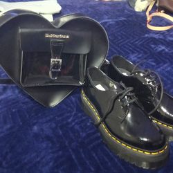 Doc martens shoes and purse set