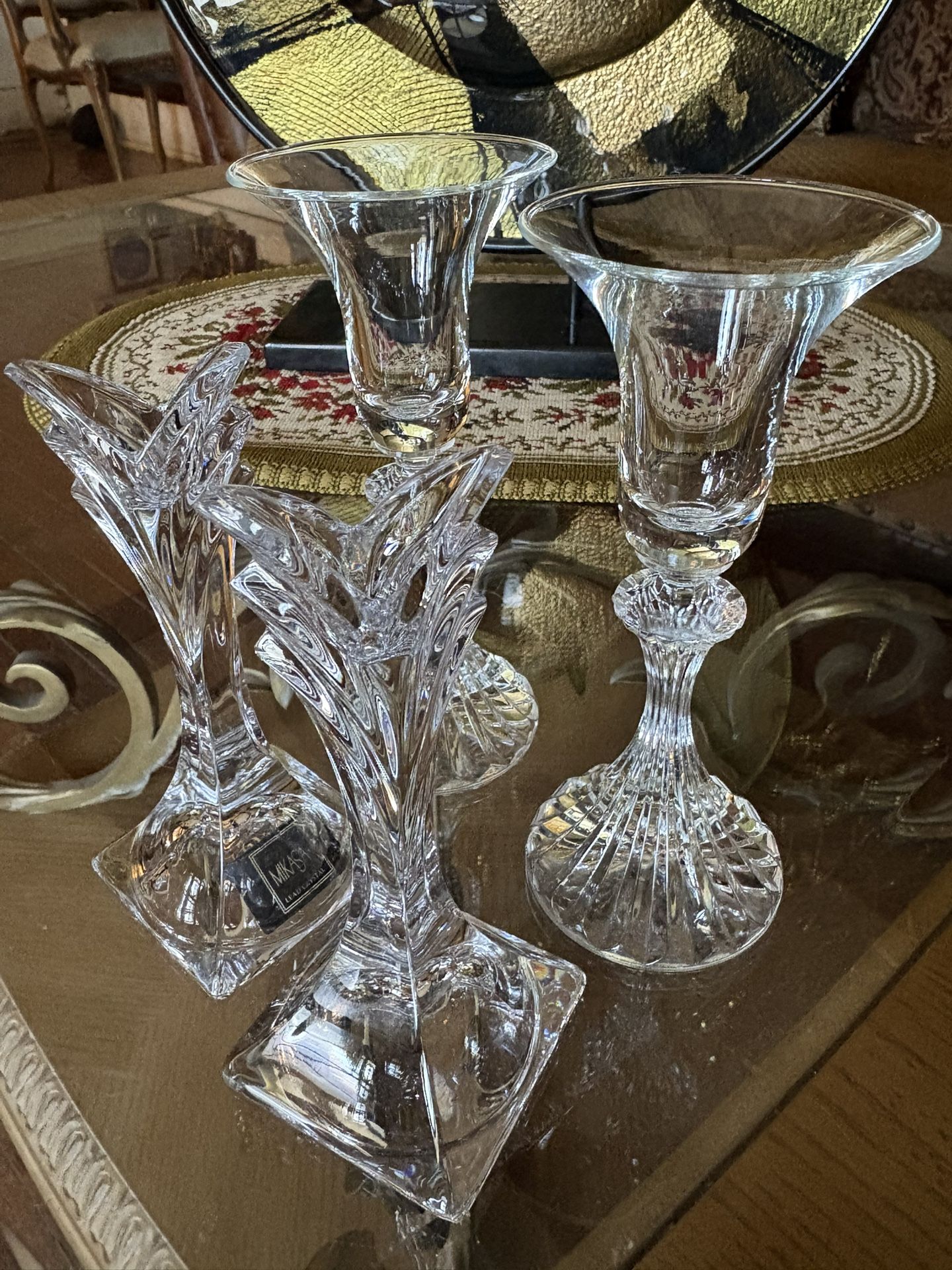 2 Pairs Candle Holders ( buenas condiciones)