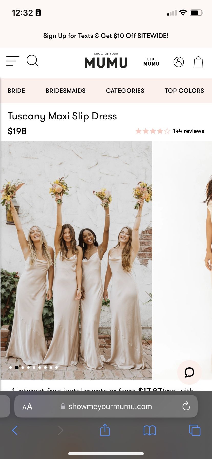 Brides Maids Dress/wedding Guest