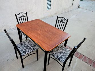 5-Piece Dining Set (Table + 4 Chairs) - $10
