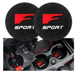 4 PCS Car Cup Holder Coaster Interior Accessories Silicone Anti Slip Cup Mat Compatible with Lexus F
