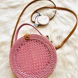 Rattan Round Purse