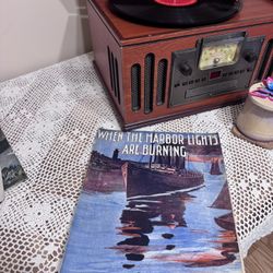 Antique Sheet Music When the Harbor Lights Are Burning Nautical Cover 1910s
