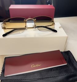 High Quality Cartiers Sunglasses/ Brown Lense