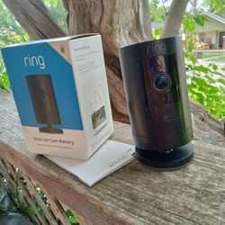 Ring Stick Up Camera-Like New In Box
