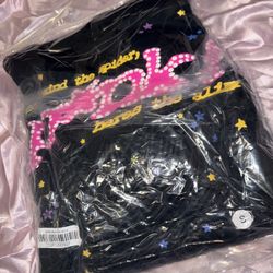 Sp5der P*nk V2 Hoodie in Black