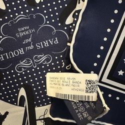 Hermes Paris Qui Roule bandana 55