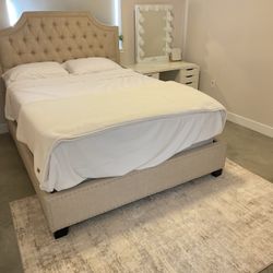Tan bed Frame