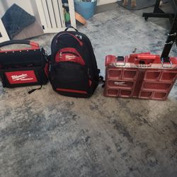Milwaukee packout tool box, tool bag, backpack,  tote - new