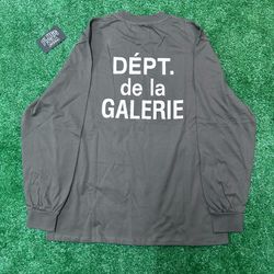 Gallery Dept. "French Logo" Longsleeve Pocket T-Shirt - grey- Size L