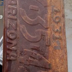 1931 Arizona Plate