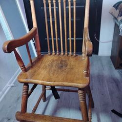 Vintage Solid Oak HI+ chair