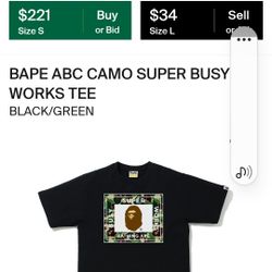 Bape Tee Large 