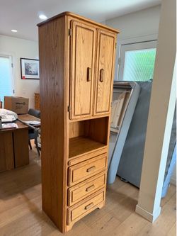 Oak hutch