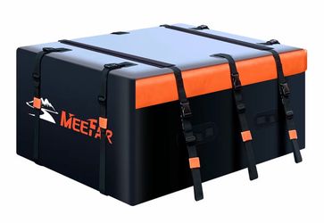 (C-13) Car Roof Bag Rooftop Cargo Carrier Bag Waterproof 21 Cubic Feet roof Cargo Soft Shell Luggage rack bag for All Vehicle with/Without Rack,Includ