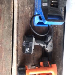   Air pump. And saw and drill