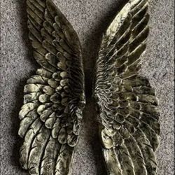 Golden Angel Wings Wall Art