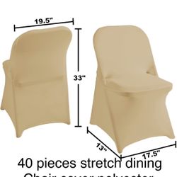 40 Pieces  Folding  Chairs Cover