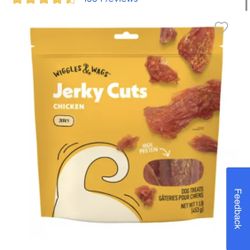 Wiggles & Wags All Life Stages Jerky Cuts Dog Treats - Chicken (Lot Of 3)