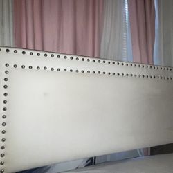 Full white bed frame for sale