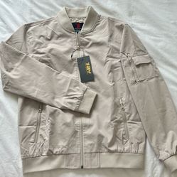  Men's Fashion brand lightweight bomber jacket in a beige  S