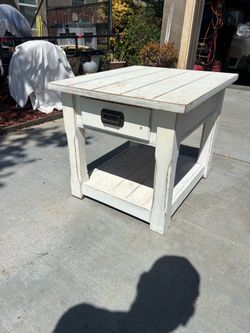 Wooden side table