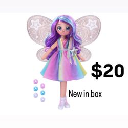 NEW Dream Seekers Light Up Doll Pack – 1pc Toy | Magical Fairy Fashion Doll Stella, Multicolor (13827) 