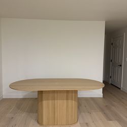 71"x 37" Oak Dining Table