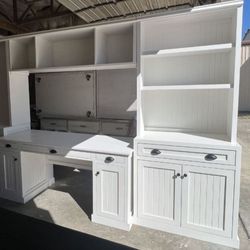 Custom TV Stand Cabinet Entertainment Center TV Lift Modern Rustic Farm House Barn Doors Console Handmade Restorations hardware Insp. Bookshelves 