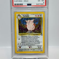 Pokemon Clefable Holo #1 Jungle PSA 6 