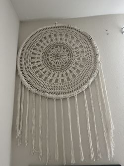 Boho Deco Beige Rattan Woven 