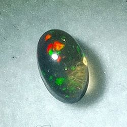 Black Ethiopian Fire Opal Polished Cabachon 100% Genuine 