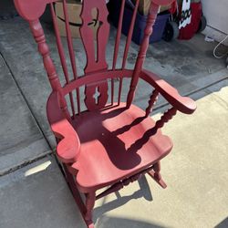 Red Rocking Chair 