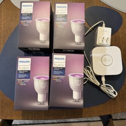 Phillips Hue GU10 Bulbs And Hub
