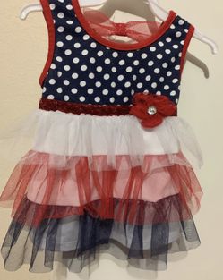 4th Of July Toddler Dress. (Size-2T)