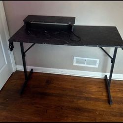 gaming desk with underglow