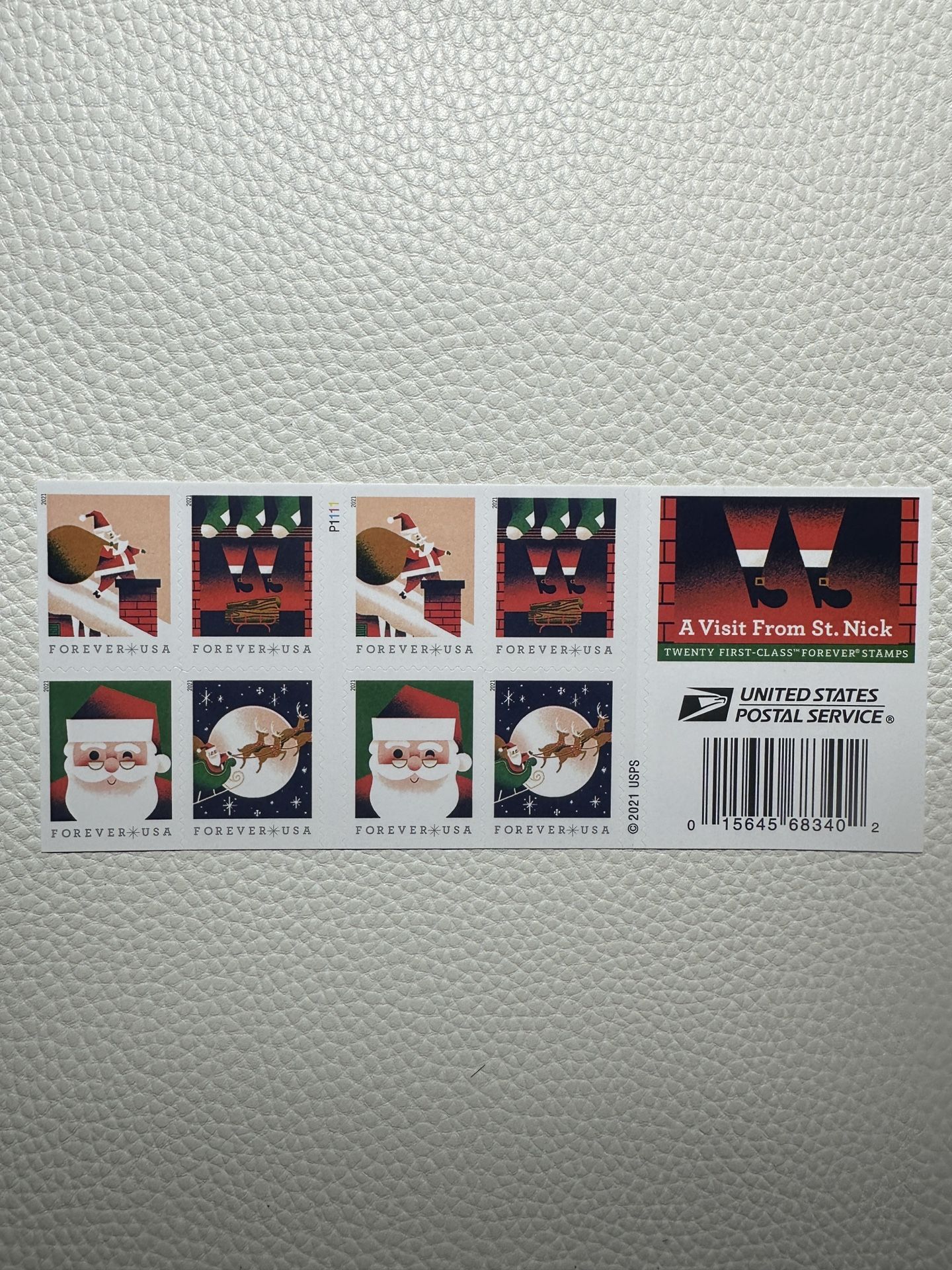500 A Visit From St. Nickforever stamps