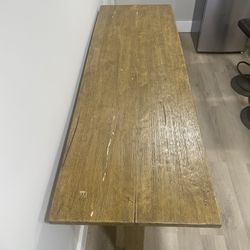 Long Heavy Wood Table